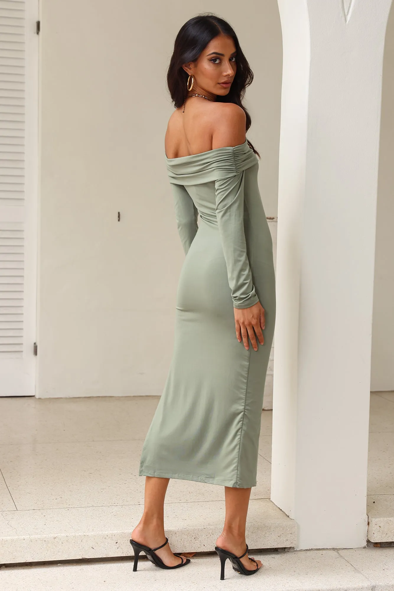Your Destiny Midi Dress Green sold by Hello Molly product image thumbnail 3