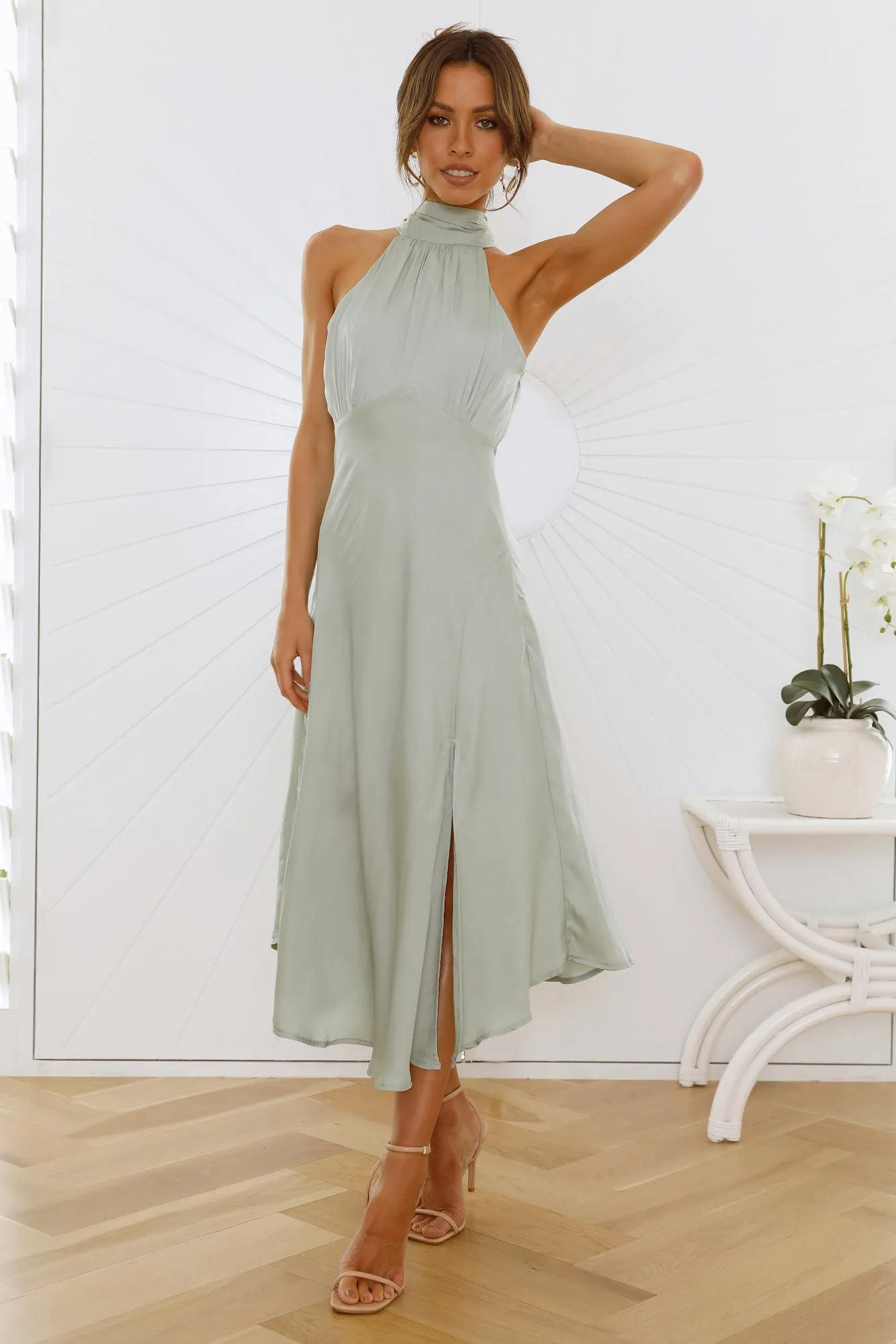 No Tears Here Maxi Dress Sage sold by Hello Molly product image thumbnail 4