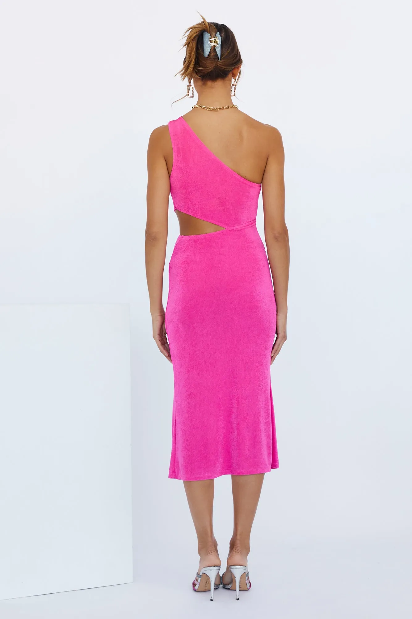 Ring Ring Midi Dress Hot Pink sold by Hello Molly product image thumbnail 5
