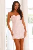 Delightful Dreams Strapless Mini Dress Pink sold by Hello Molly