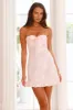 Delightful Dreams Strapless Mini Dress Pink sold by Hello Molly