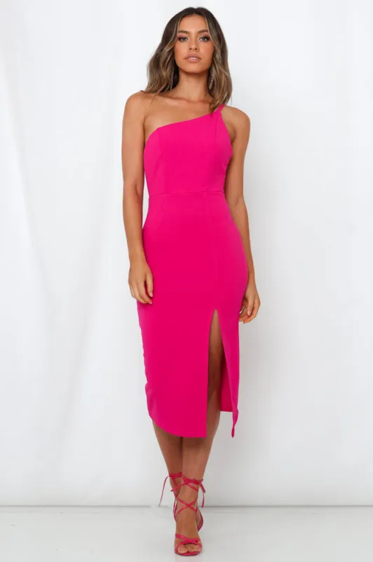 HELLO MOLLY Taking It Back Dress Hot Pink sold by Hello Molly