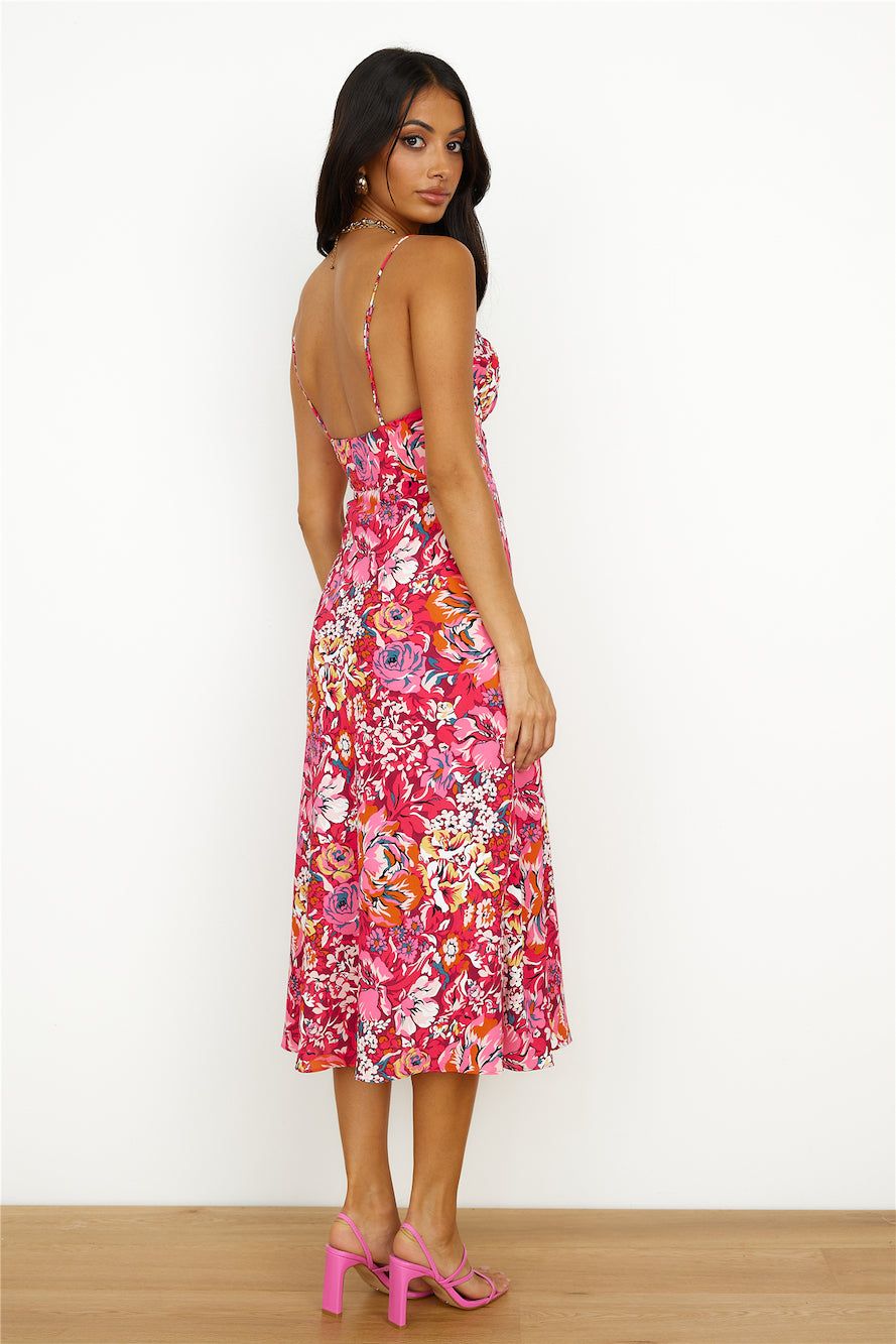 Brunch Run Midi Dress Red sold by Hello Molly product image thumbnail 4