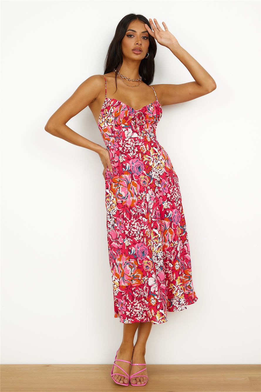 Brunch Run Midi Dress Red sold by Hello Molly product image thumbnail 2