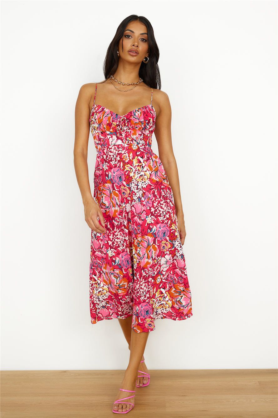 Brunch Run Midi Dress Red sold by Hello Molly product image thumbnail 3