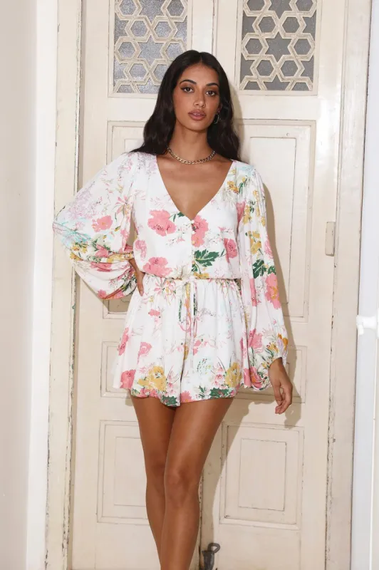 Secret Life Romper White sold by Hello Molly