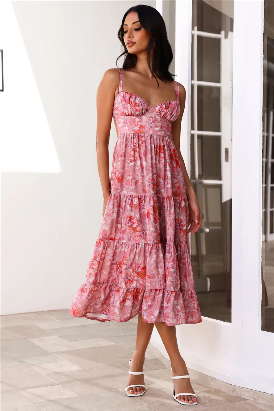 Hour Of Gold Midi Dress Pink sold by Hello Molly product image thumbnail 3