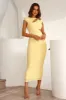 Indoor Outdoors Maxi Dress Yellow sold by Hello Molly