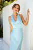 Socialite Events Halter Satin Maxi Dress Sage sold by Hello Molly
