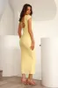 Indoor Outdoors Maxi Dress Yellow sold by Hello Molly