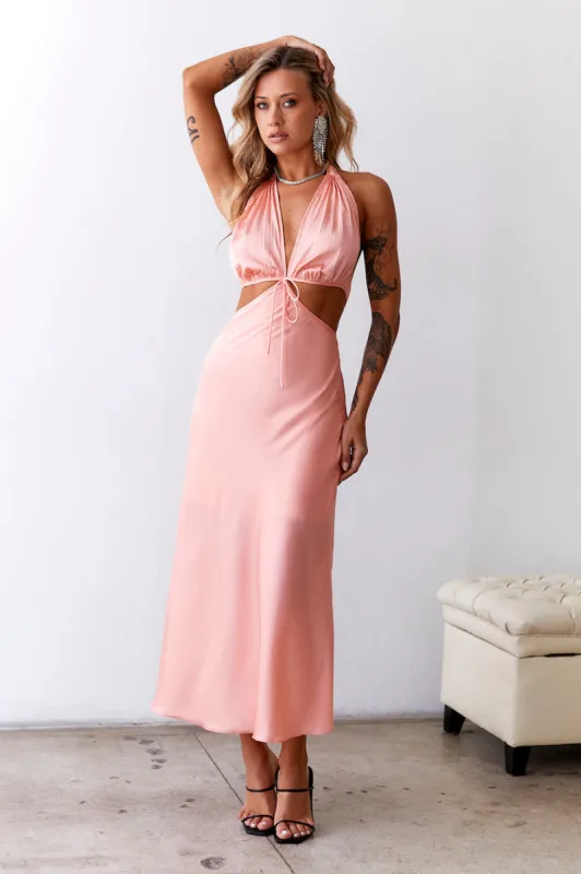 Moody Days Maxi Dress Coral sold by Hello Molly