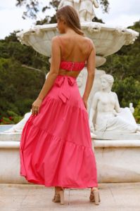 Our World Maxi Skirt Hot Pink sold by Hello Molly