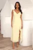 Chasing Seasons Frill Maxi Dress Yellow sold by Hello Molly