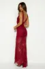 Choose Style Lace Maxi Dress Wine sold by Hello Molly