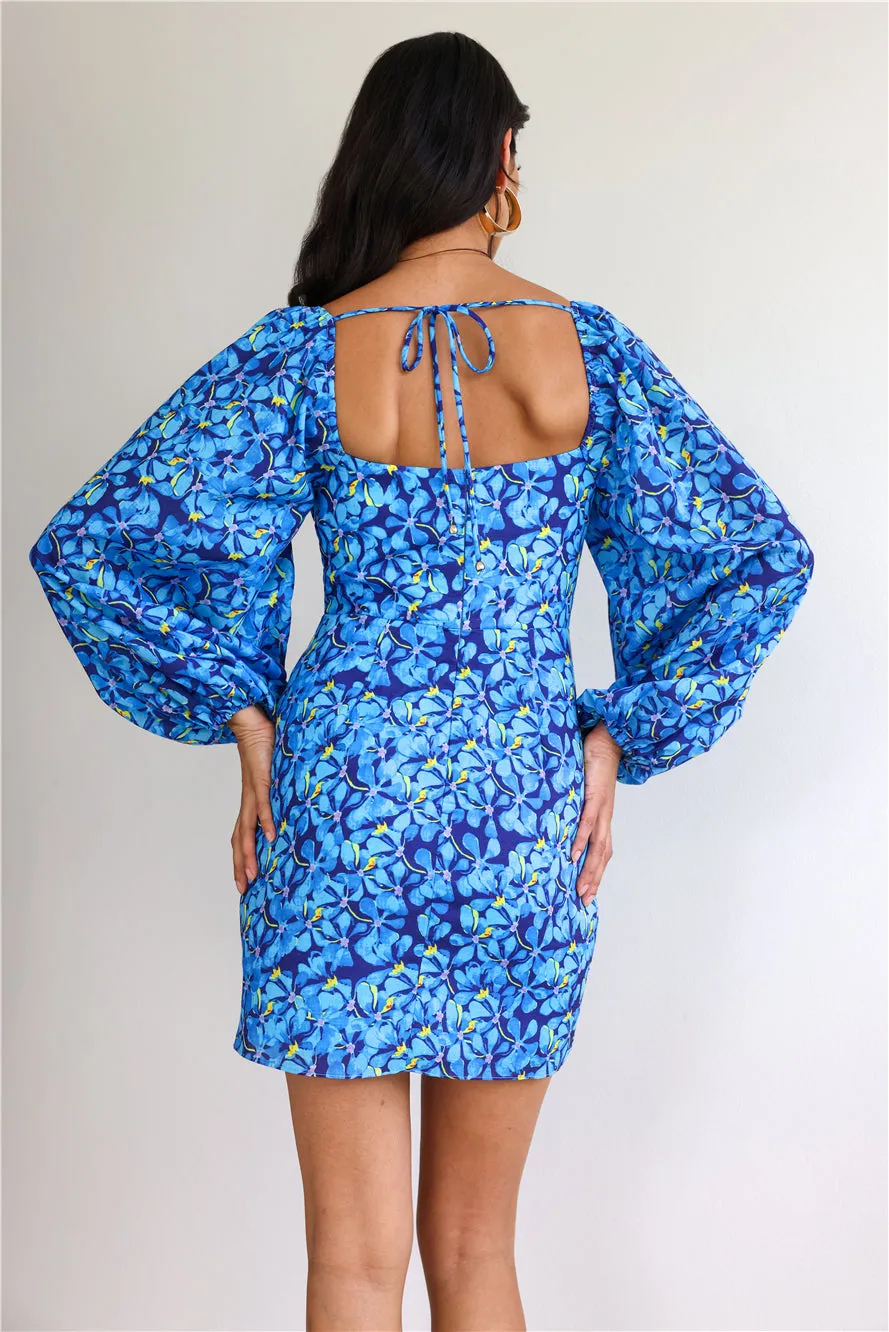 Springtime Bloom Mini Dress Blue sold by Hello Molly product image thumbnail 5