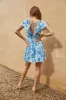 Midnight Bloom Mini Dress Blue sold by Hello Molly