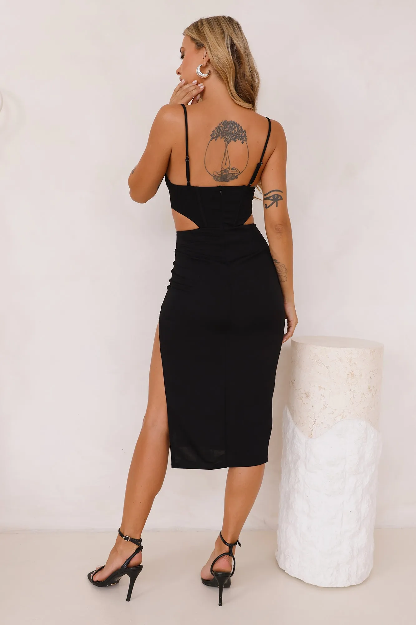 Wrong Number Midi Dress Black sold by Hello Molly product image thumbnail 4