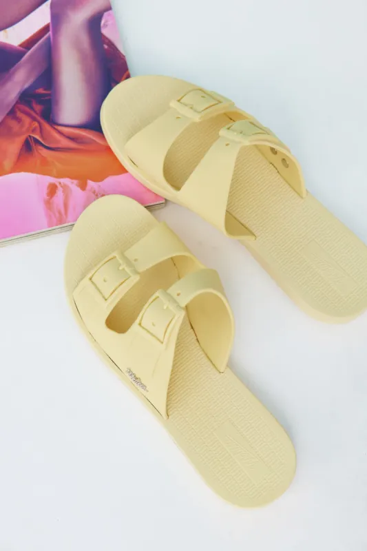 MELISSA Sun Malibu Slides Yellow sold by Hello Molly
