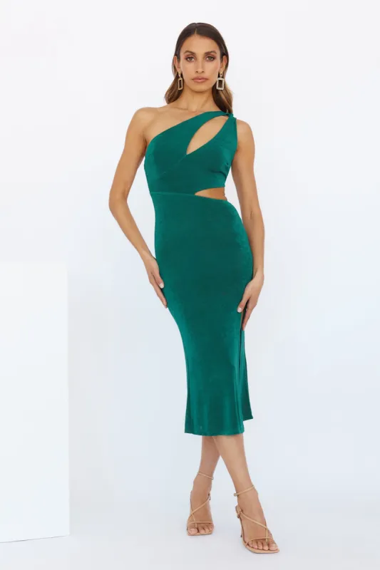 Ring Ring Midi Dress Emerald sold by Hello Molly