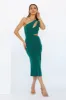 Ring Ring Midi Dress Emerald sold by Hello Molly