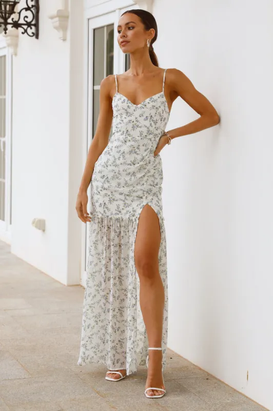 HELLO MOLLY Modern Ophelia Maxi Dress White sold by Hello Molly