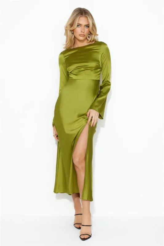 True Elegance Maxi Dress Green sold by Hello Molly