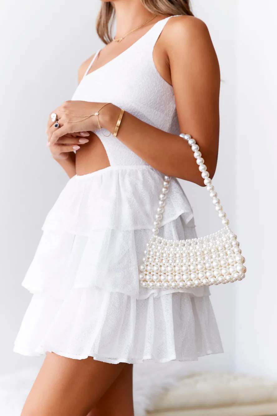 Fashionista Pearl Bag White sold by Hello Molly