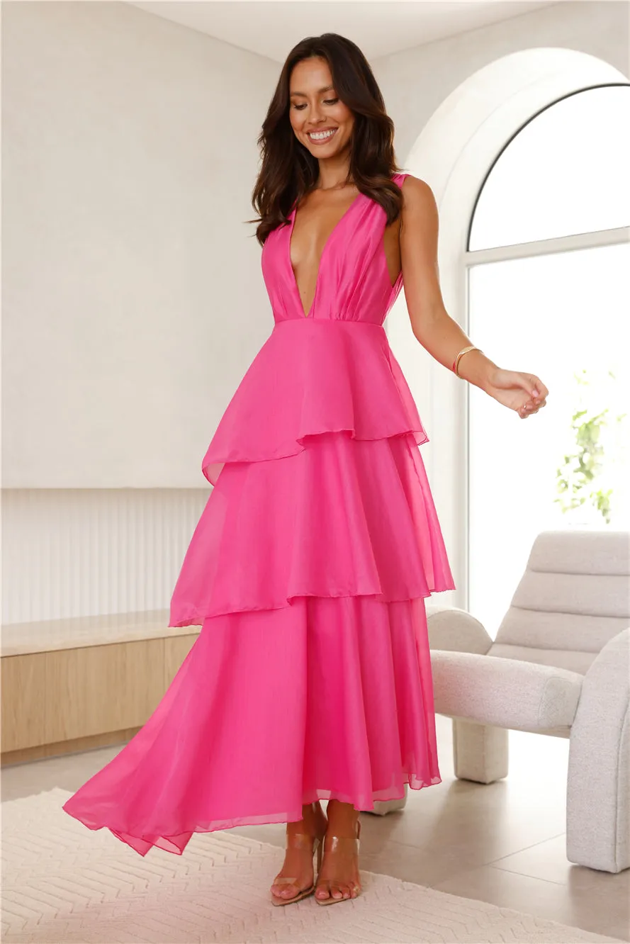 Fashion Zone Maxi Dress Hot Pink sold by Hello Molly product image thumbnail 2