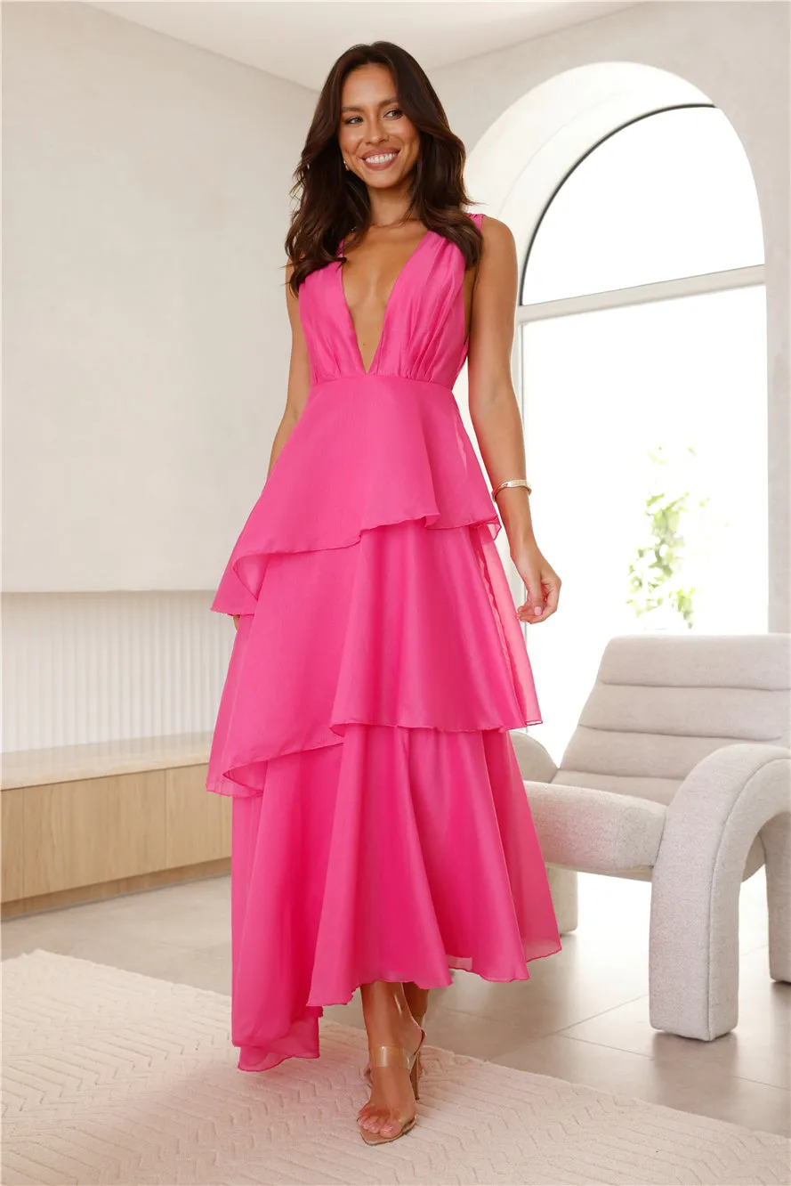 Fashion Zone Maxi Dress Hot Pink sold by Hello Molly product image thumbnail 3