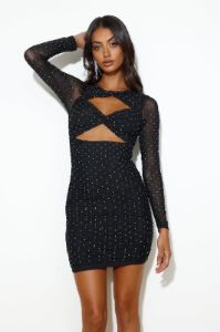 Party In LA Mini Dress Black sold by Hello Molly