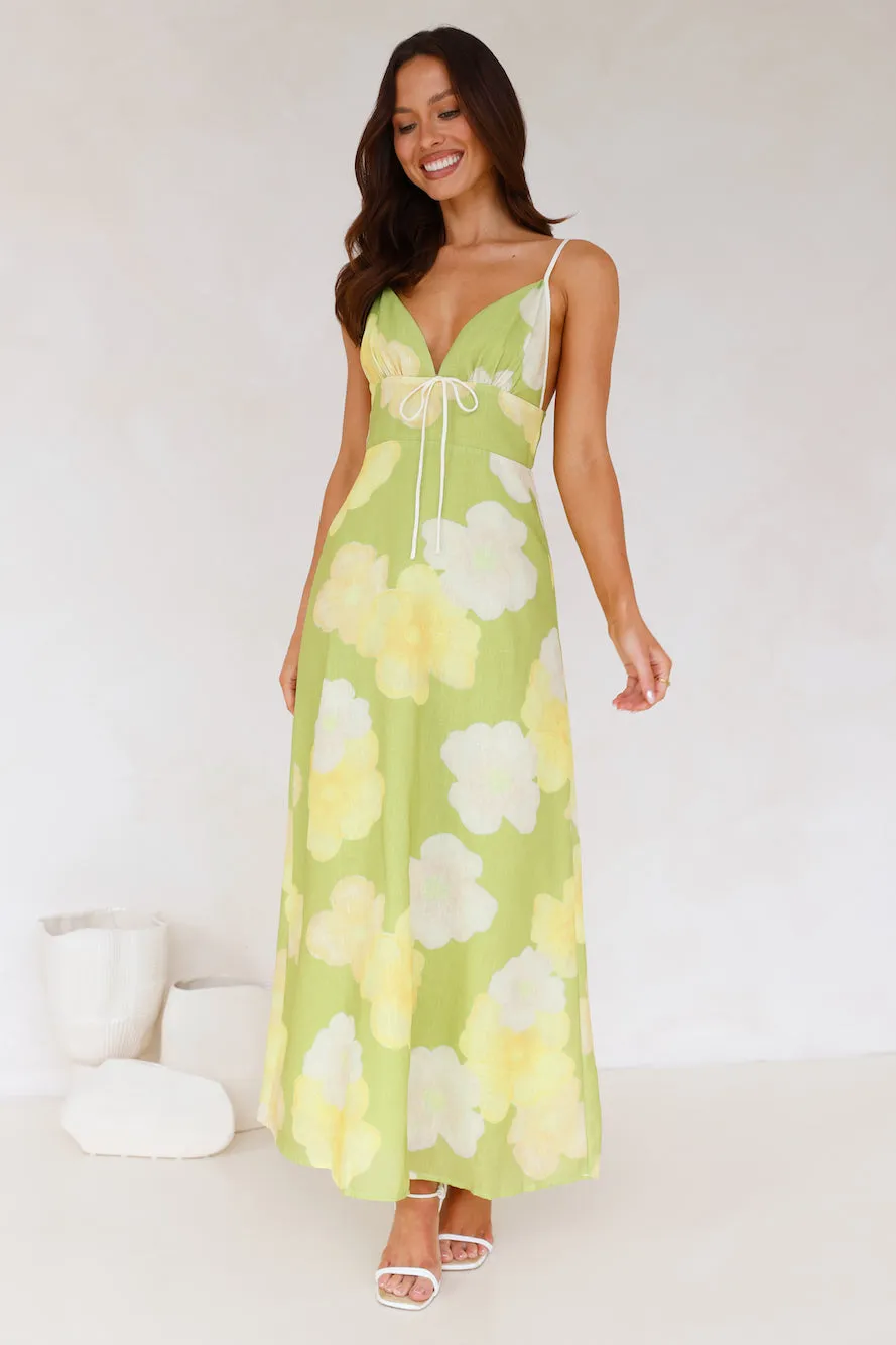 Soaking Up Maxi Dress Green sold by Hello Molly product image thumbnail 3