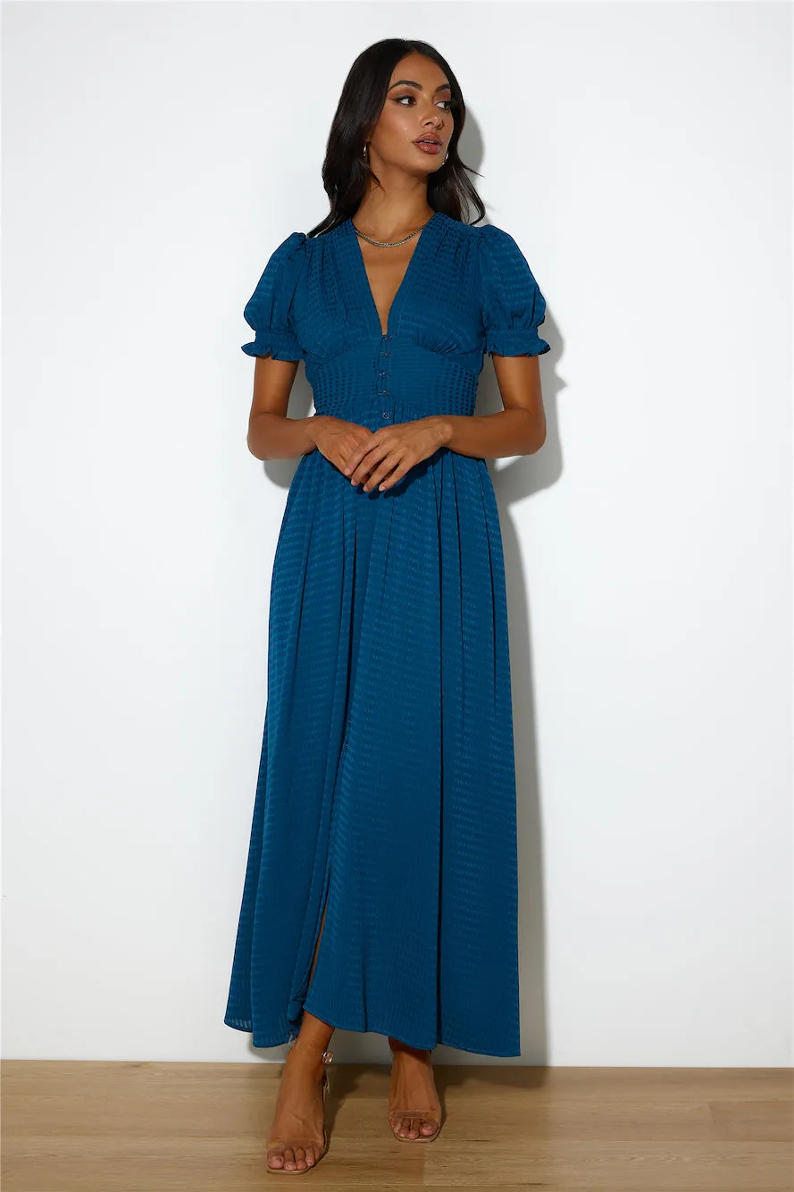 Downtown Brunch Maxi Dress Navy sold by Hello Molly product image thumbnail 3