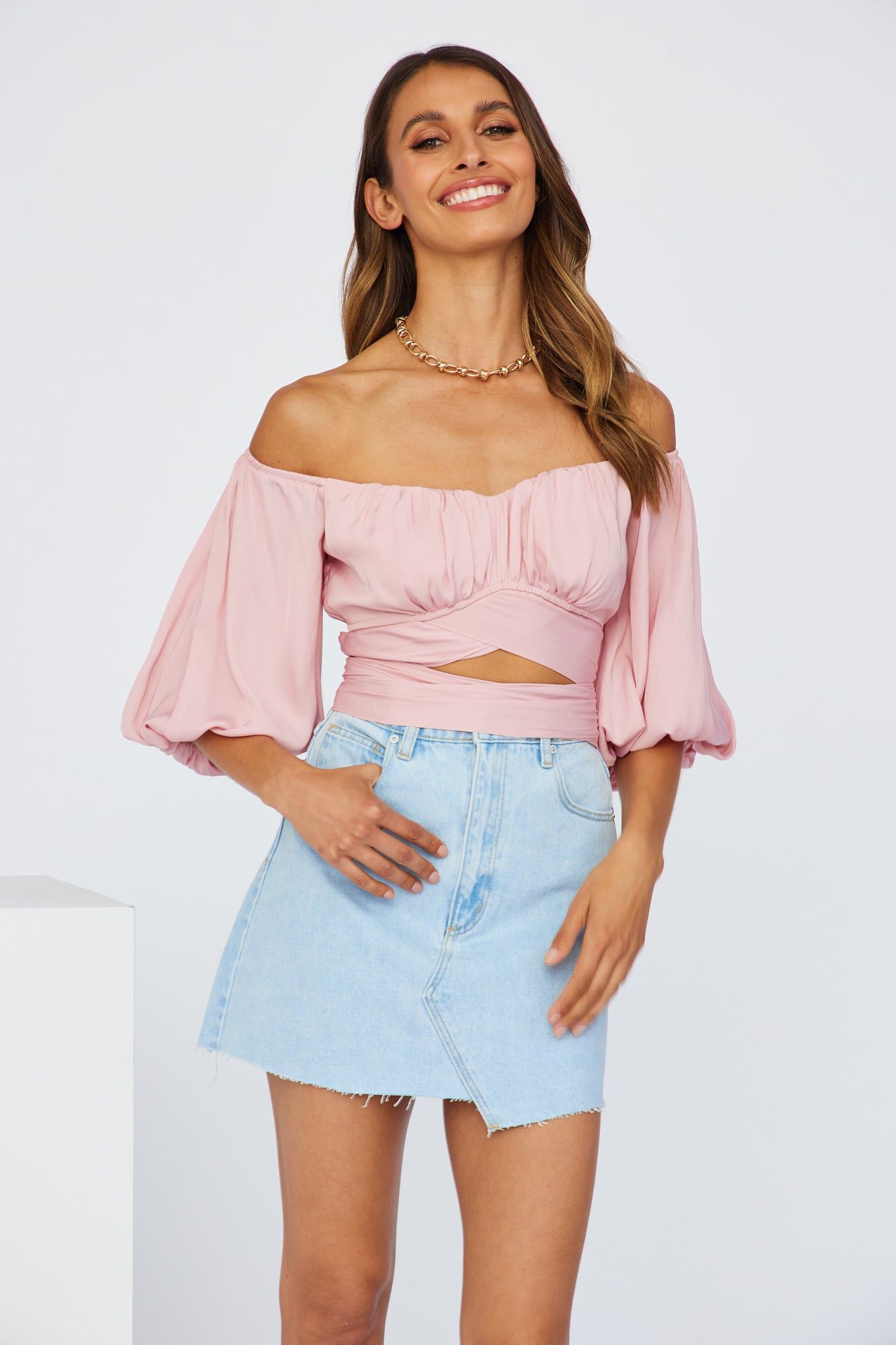 Living Doll Crop Top Blush sold by Hello Molly product image thumbnail 5