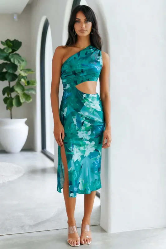 Headed Up Midi Dress Green sold by Hello Molly