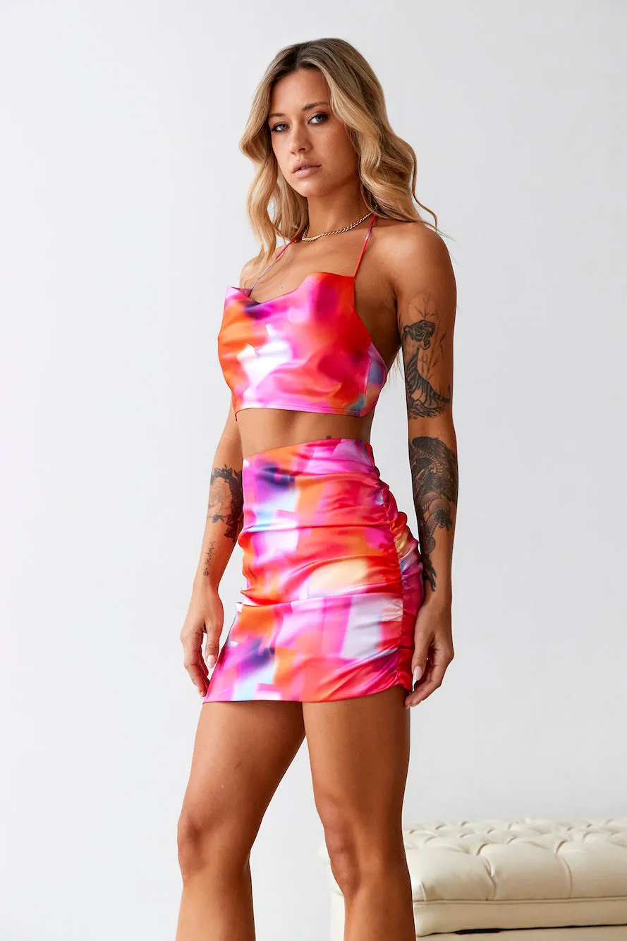 HELLO MOLLY Fiery Fiesta Asymmetrical Mini Skirt Multi sold by Hello Molly product image thumbnail 5