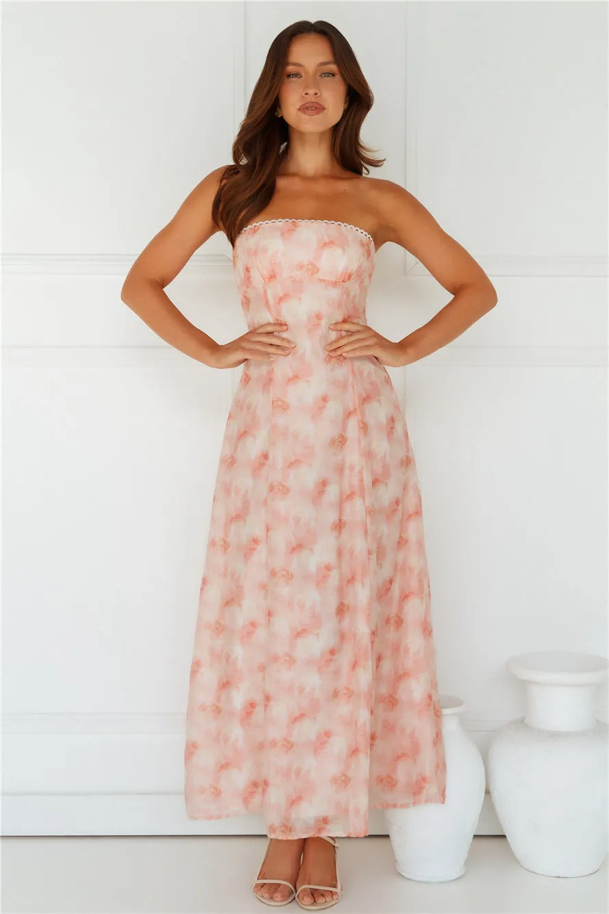 Greta Strapless Maxi Dress Pink sold by Hello Molly product image thumbnail 4
