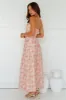 Greta Strapless Maxi Dress Pink sold by Hello Molly