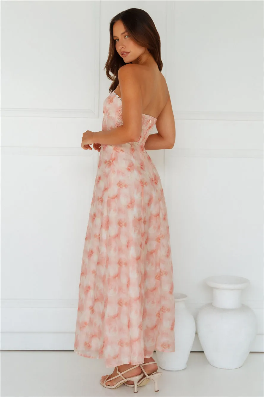Greta Strapless Maxi Dress Pink sold by Hello Molly product image thumbnail 5