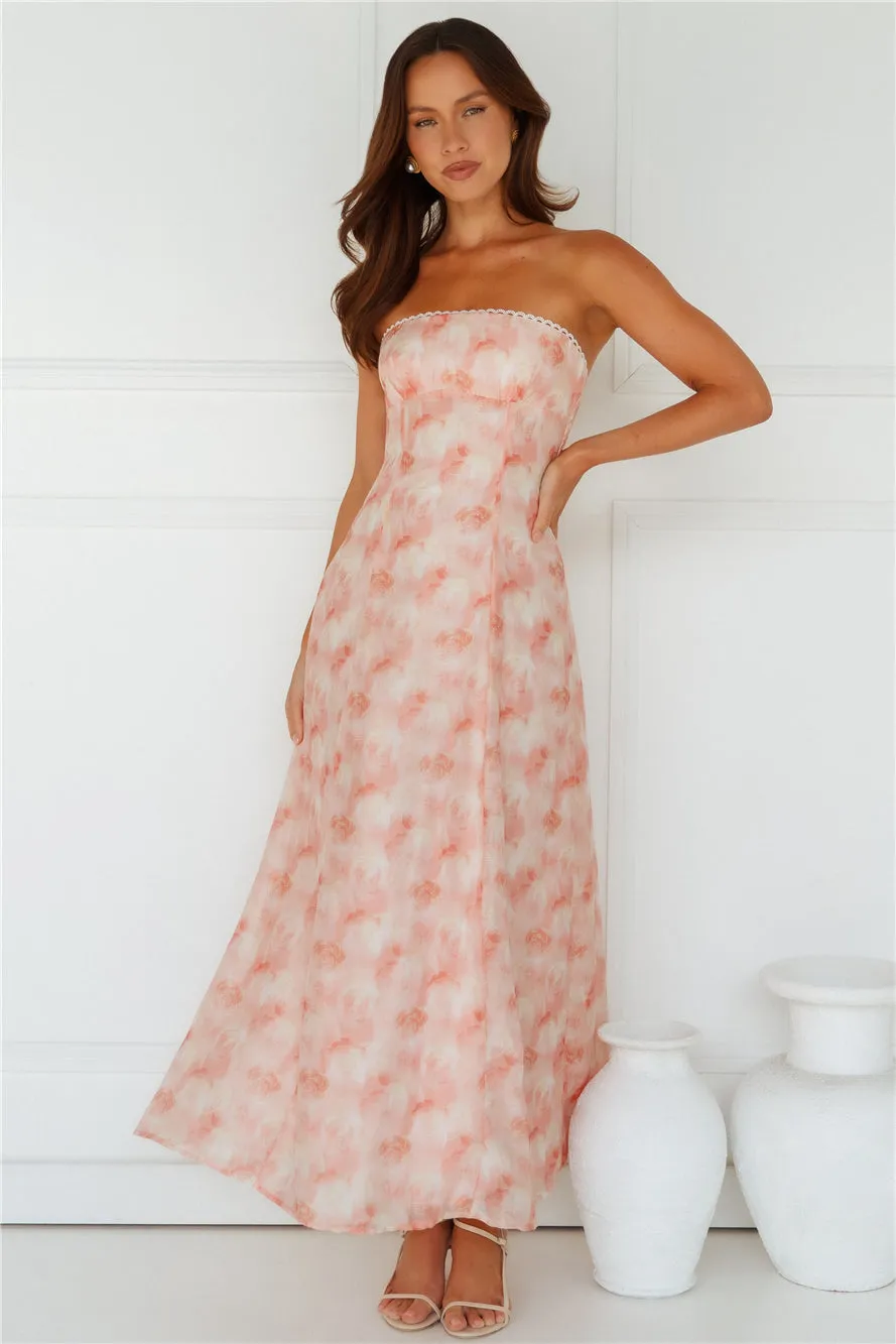 Greta Strapless Maxi Dress Pink sold by Hello Molly product image thumbnail 2