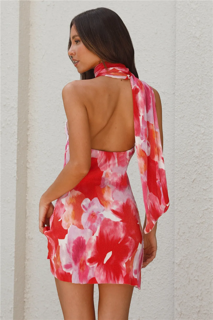 Sun Down Plisse Mini Dress Orange sold by Hello Molly product image thumbnail 5