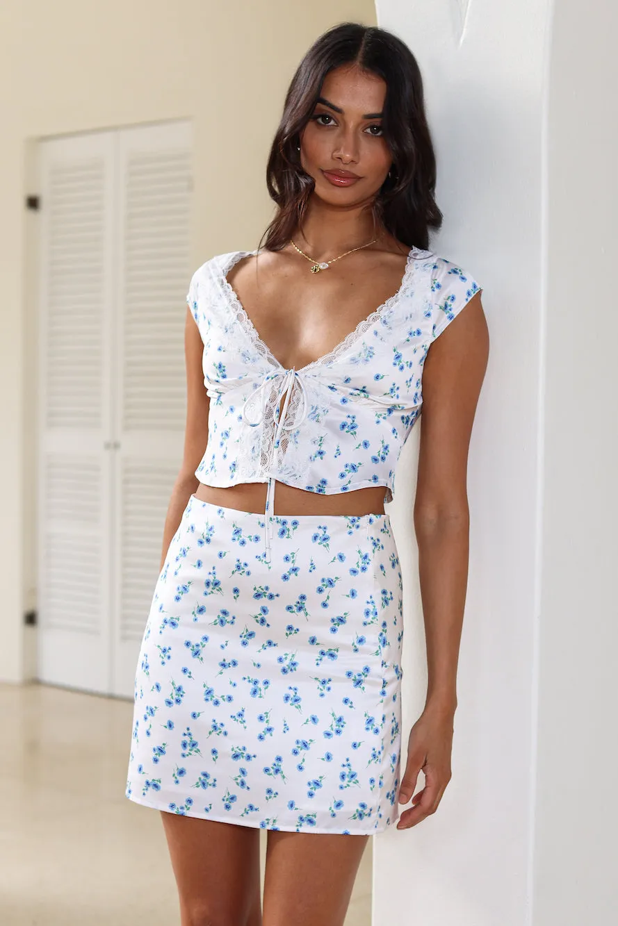 Making Wishes Crop Top White sold by Hello Molly