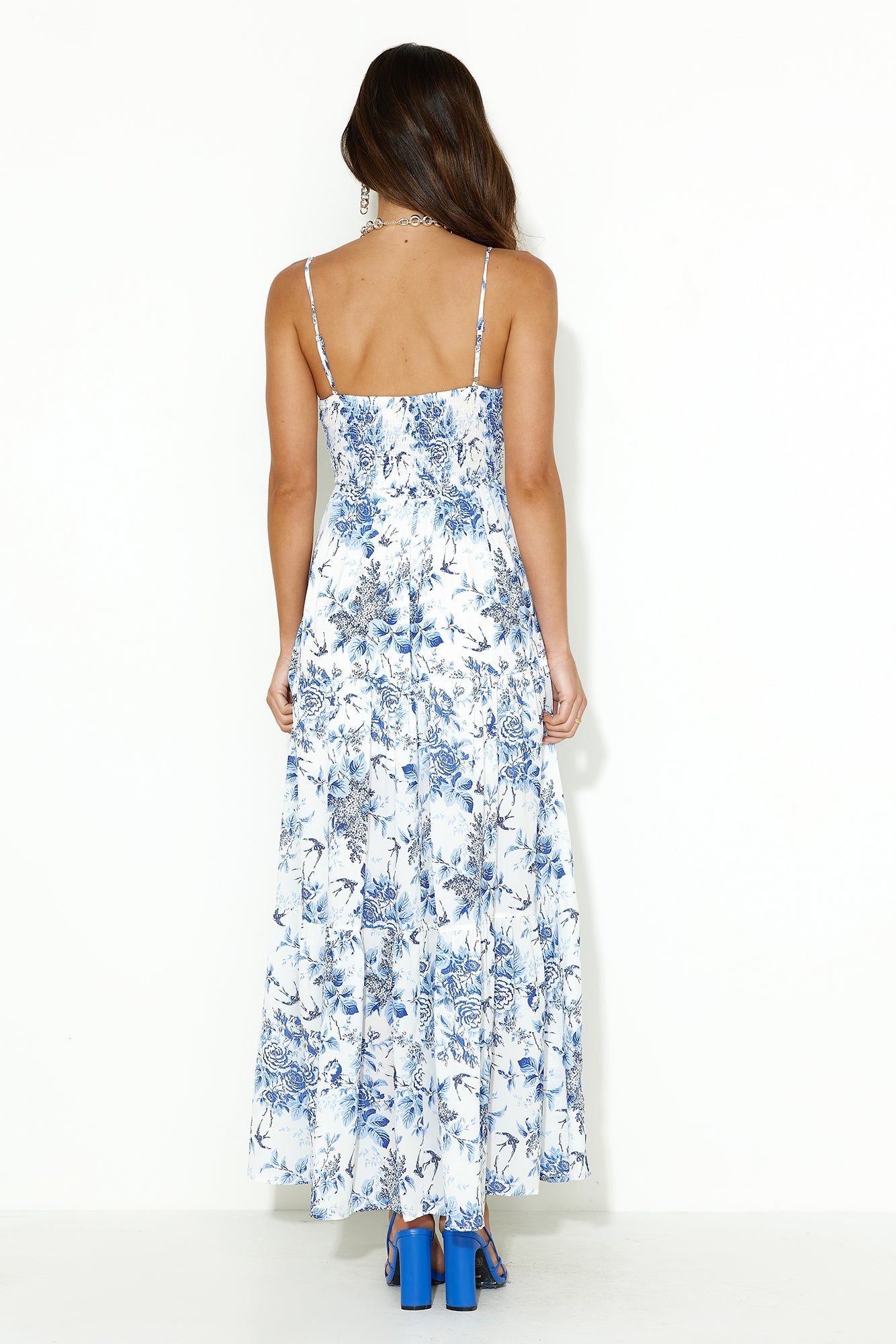 Days By The Ocean Maxi Dress Blue sold by Hello Molly product image thumbnail 5