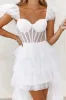 Swoon Worthy Tulle Maxi Dress Ivory sold by Hello Molly