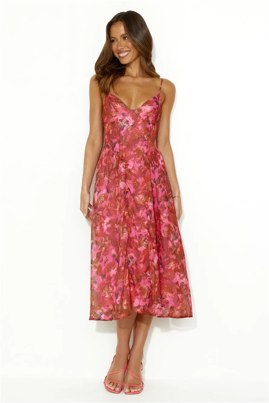 Your Aroma Midi Dress Red sold by Hello Molly product image thumbnail 2