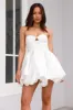Georgia Bubble Mini Dress White sold by Hello Molly