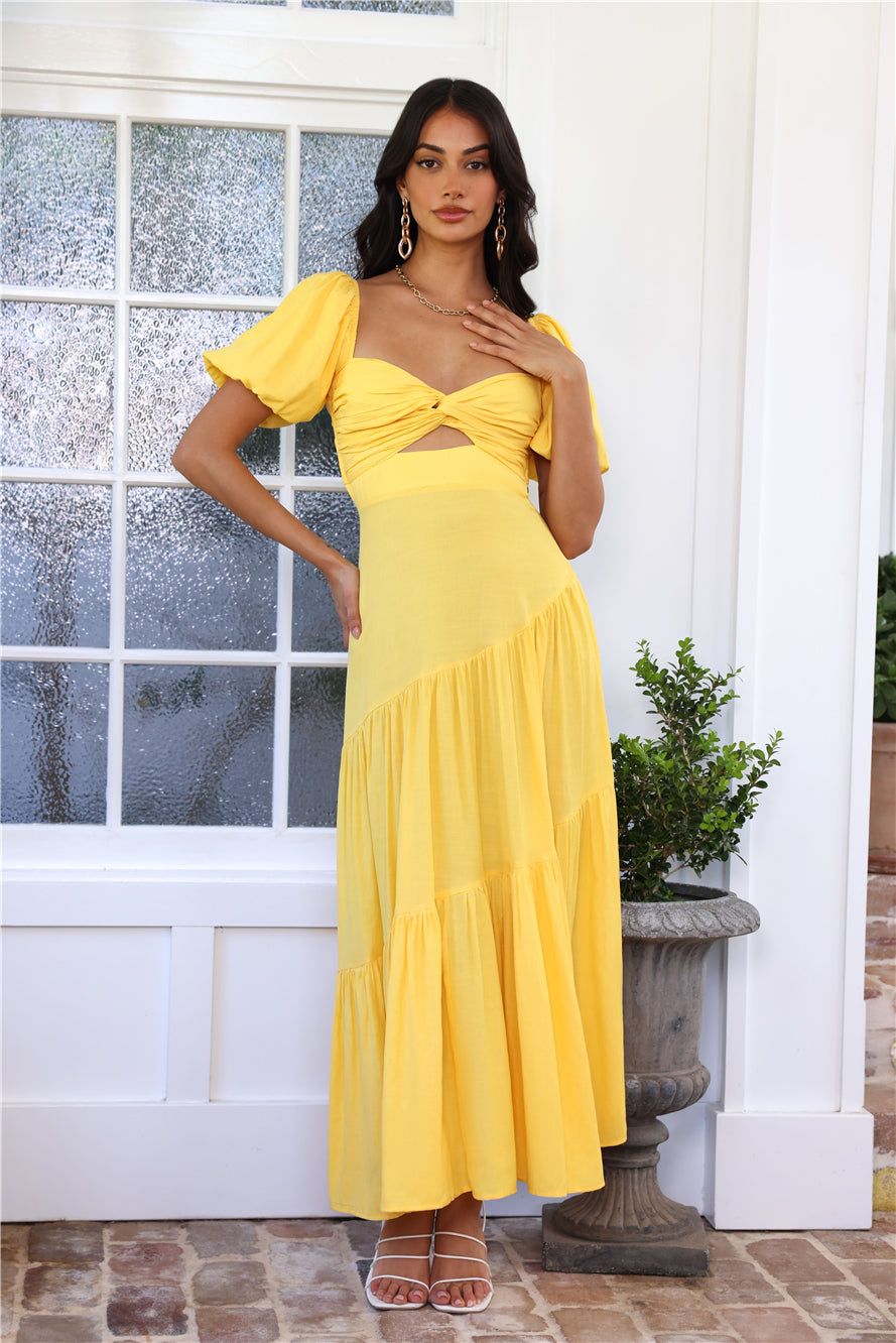 Daytime Dance Maxi Dress Yellow sold by Hello Molly product image thumbnail 3