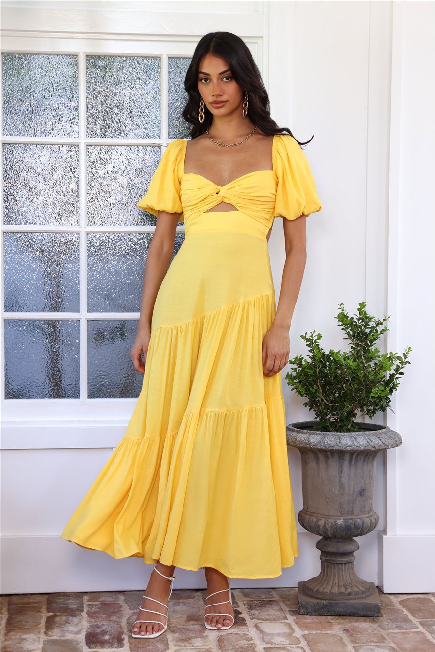 Daytime Dance Maxi Dress Yellow sold by Hello Molly product image thumbnail 5