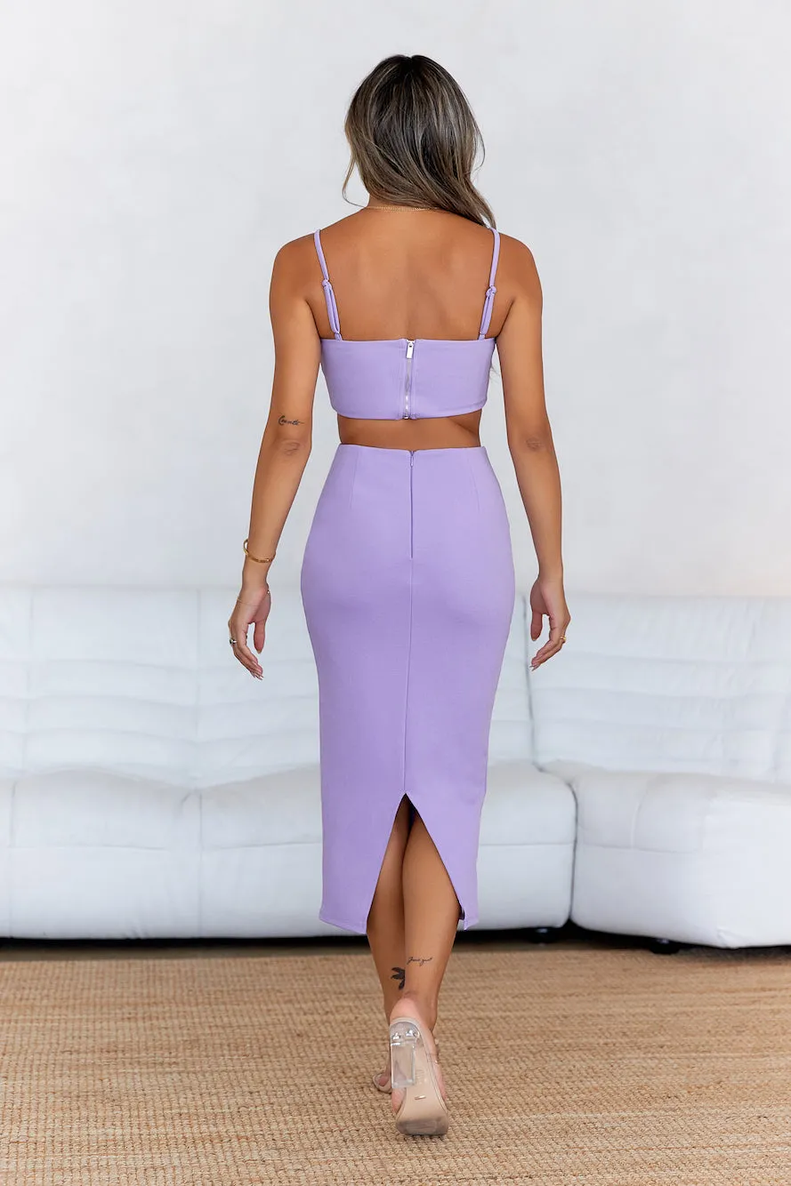 HELLO MOLLY Sunset Serenade Crop Top Lilac sold by Hello Molly product image thumbnail 5