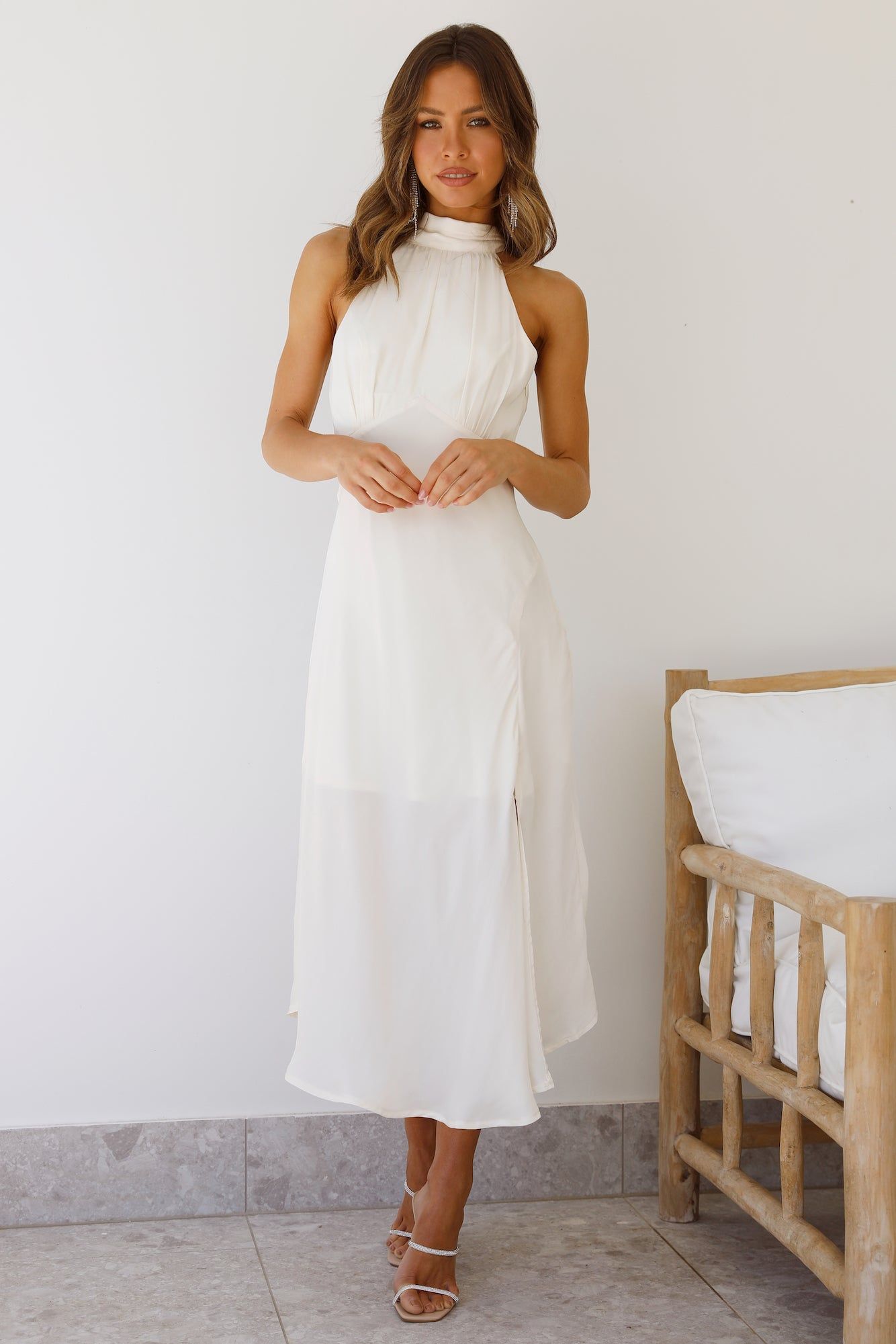No Tears Here Maxi Dress Cream sold by Hello Molly product image thumbnail 2
