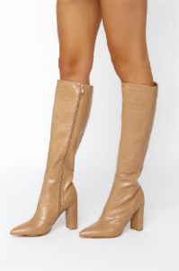 BILLINI Gibson Boots Coffee Croc sold by Hello Molly